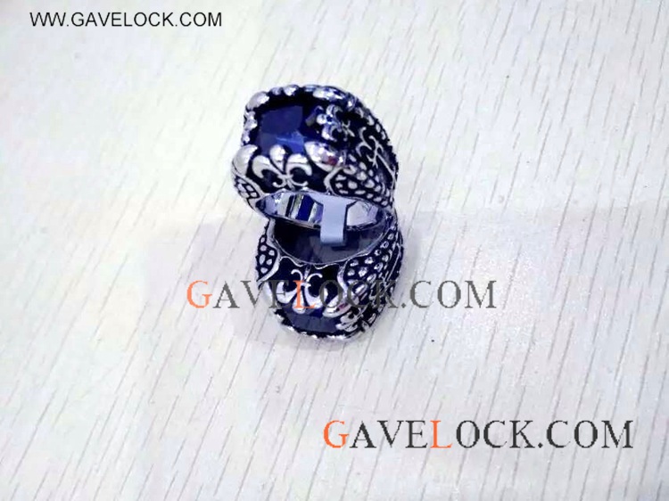 Beautiful Dark Blue Diamond Ring Online Sale